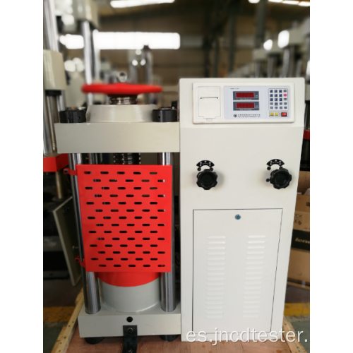 Máquina de pruebas de compresión hidráulica con pantalla digital